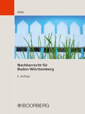 cover image of Nachbarrecht für Baden-Württemberg